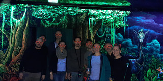Group photo of the chair colloquium at minigolf