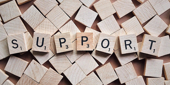 Buchstaben Support 